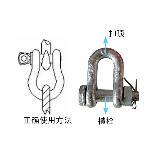 钢丝绳卸扣 钢丝绳卸扣